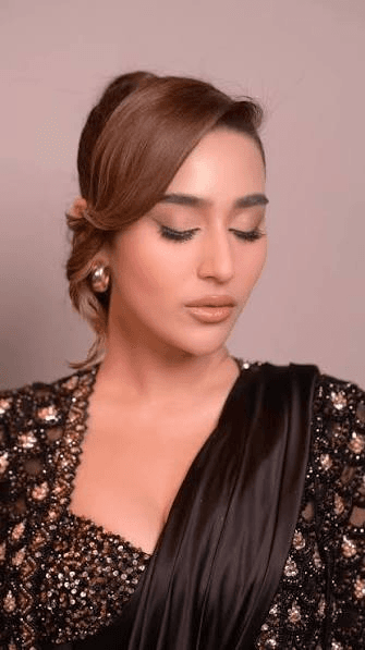 Elegant updo styling